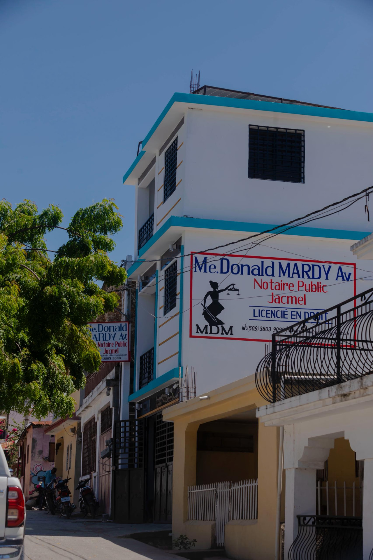 L'étude notariale Me Donald Mardy dans la Rue Normande à Jacmel
